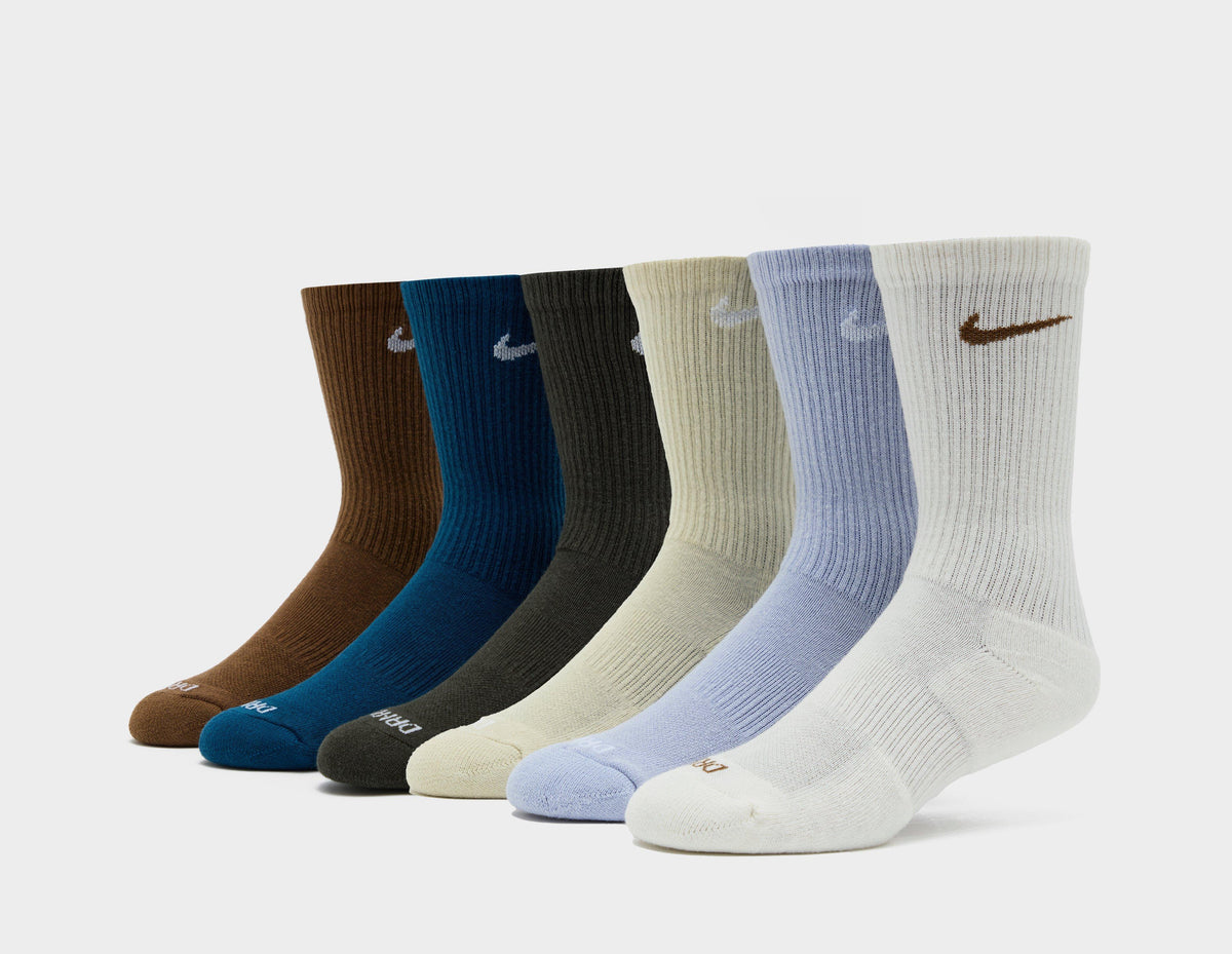 Nike 6-Pack Everyday Cushioned Training Crew Socks