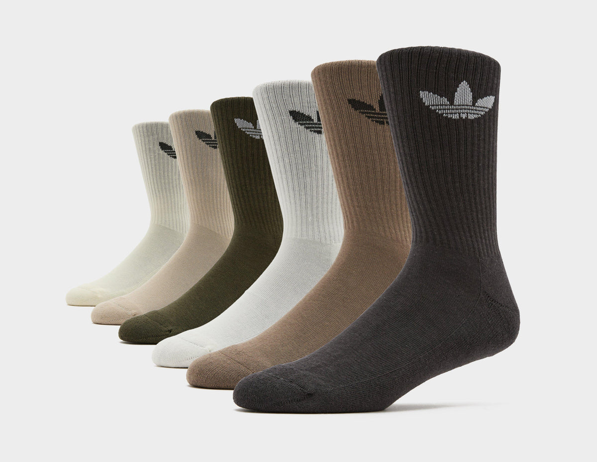 adidas Originals 6-Pack Trefoil Cushion Crew Socks