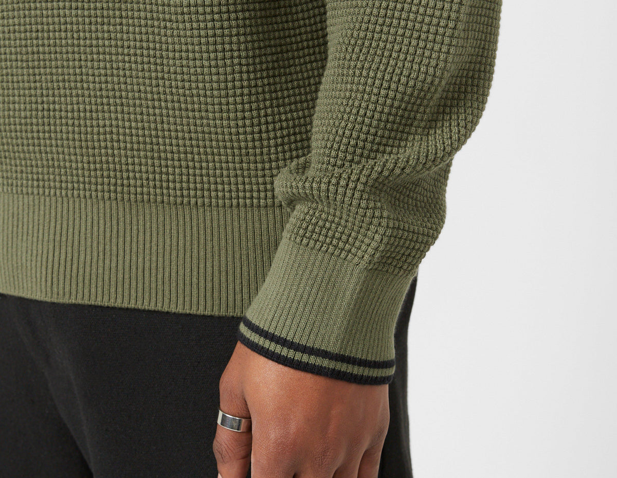 Fred Perry Waffle 1/2 Zip Sweatshirt