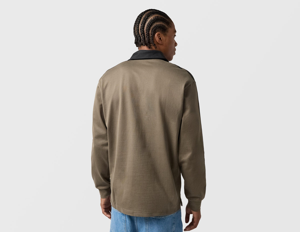 adidas Originals 3-Stripes Rugby Long Sleeve Polo Shirt