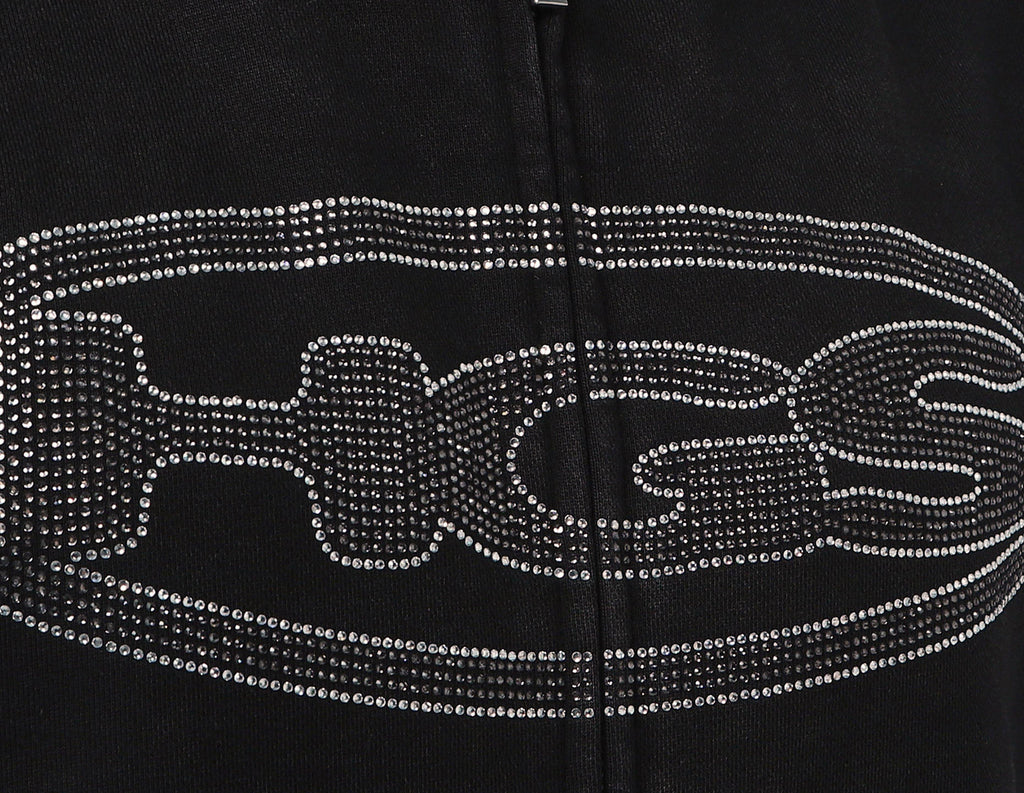 Home Grown Rhinestone Wade Zip Hoodie